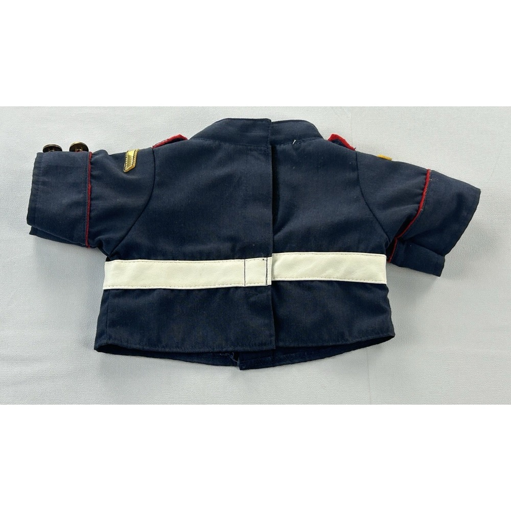 Build-A-Bear 2014 USA Military Uniform Navy Gold Buttons White Belt Shirt - Picture 5 of 8